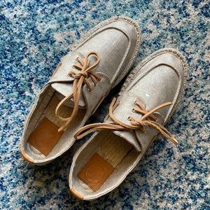 Tory Burch Blanton Espadrille Boat Shoes EUC